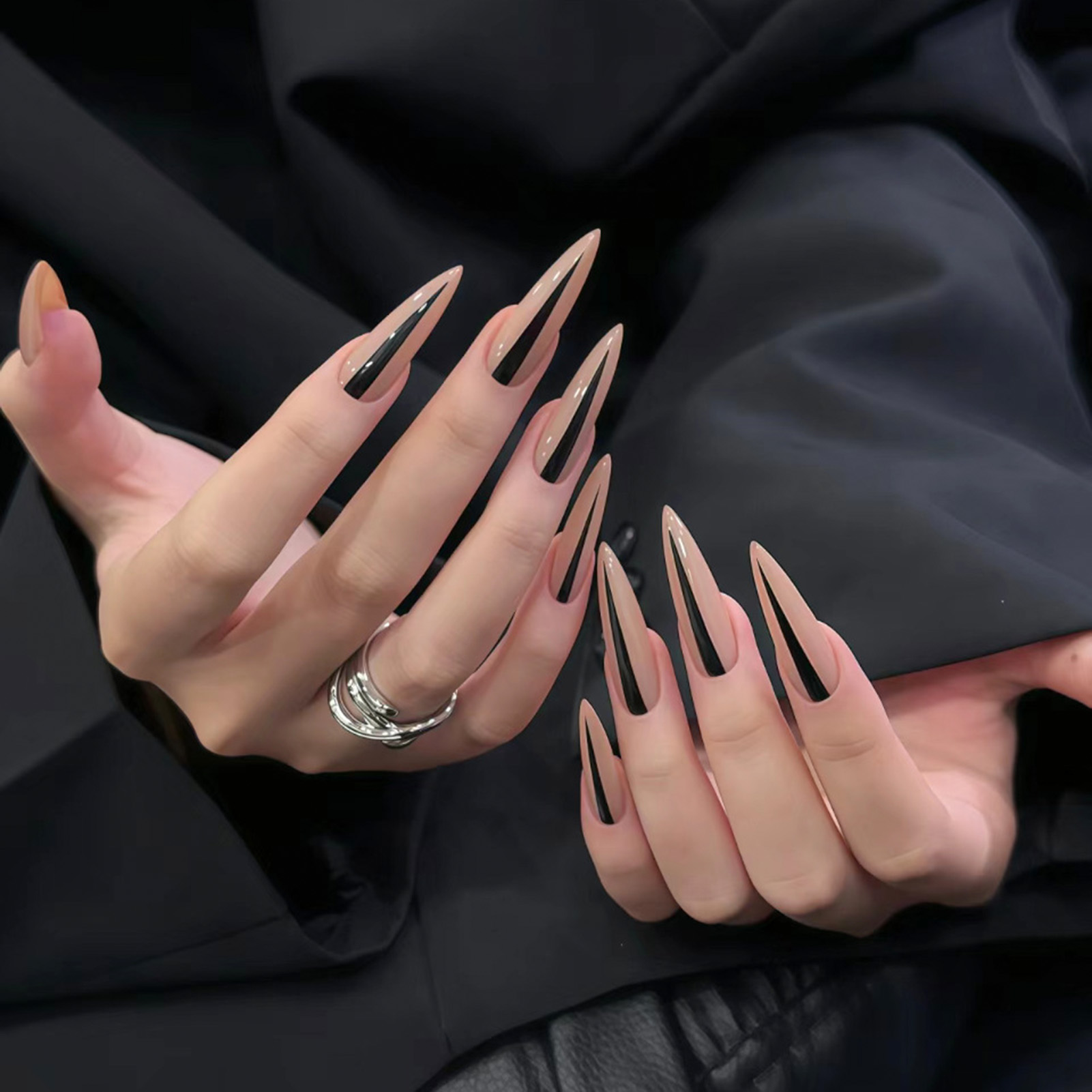 Nail Art Y2K - 24Pcs Long Stiletto False Nails Y2K