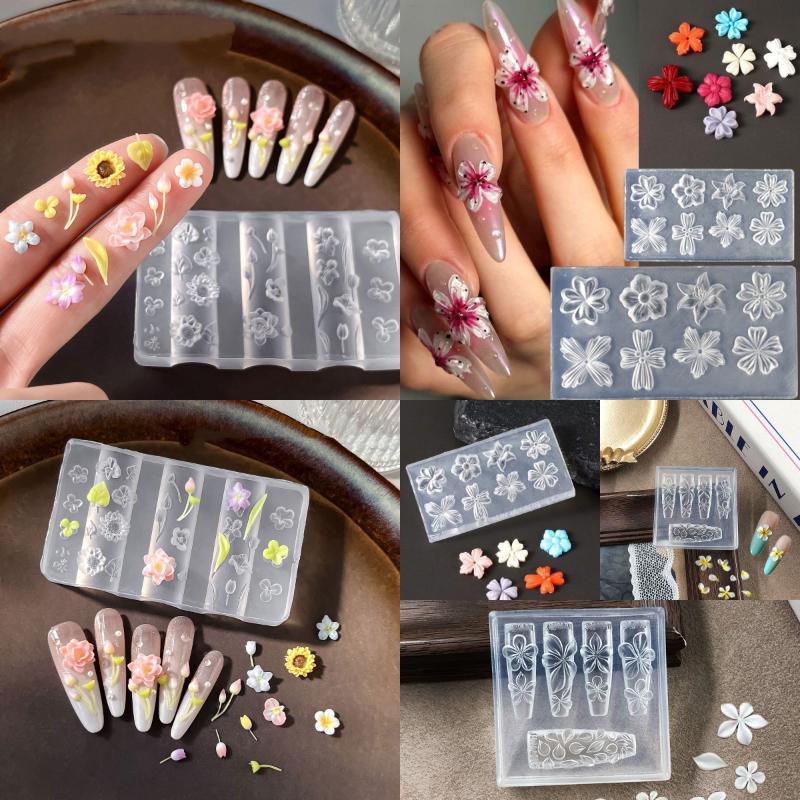 Nail Stamping Plate - New Flower Nail Art Mold 3D
