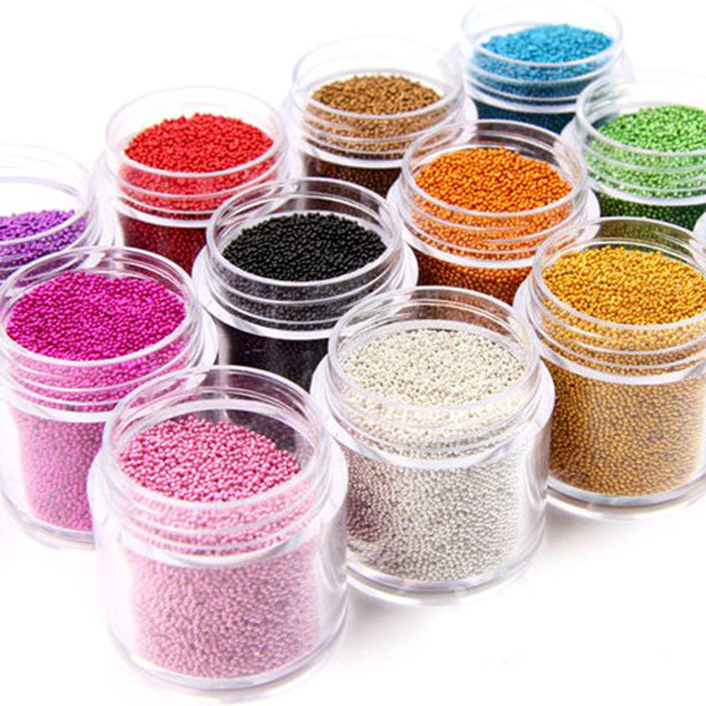1 Bottle Caviar Nail Art Bead  - огляд і ціна Nail Art Xmas