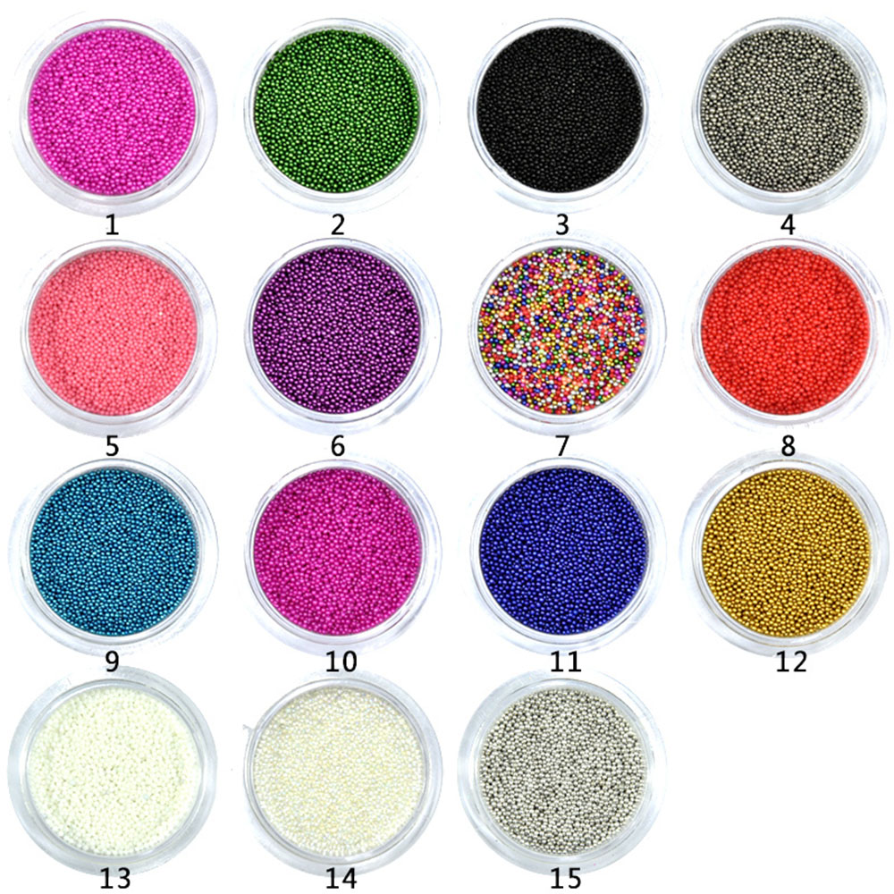 1 Bottle Caviar Nail Art Bead  - огляд і ціна Nail Art Xmas