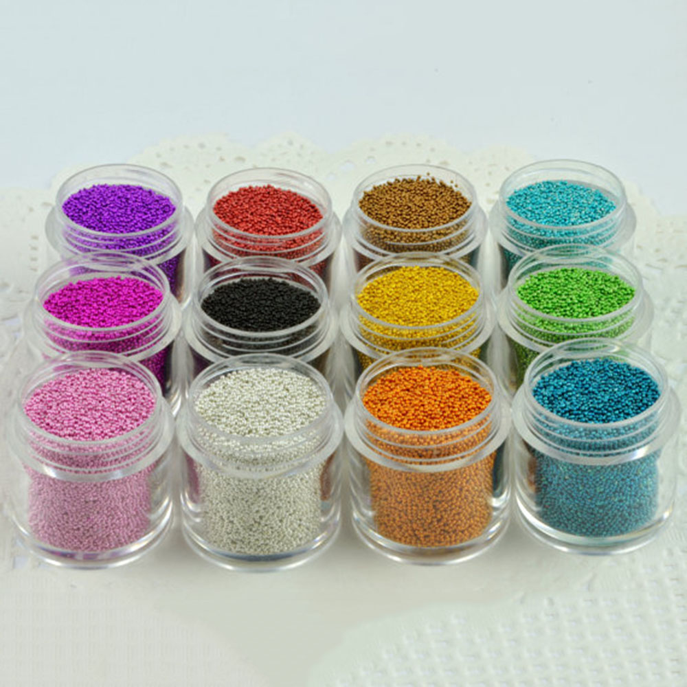 1 Bottle Caviar Nail Art Bead  - огляд і ціна Nail Art Xmas