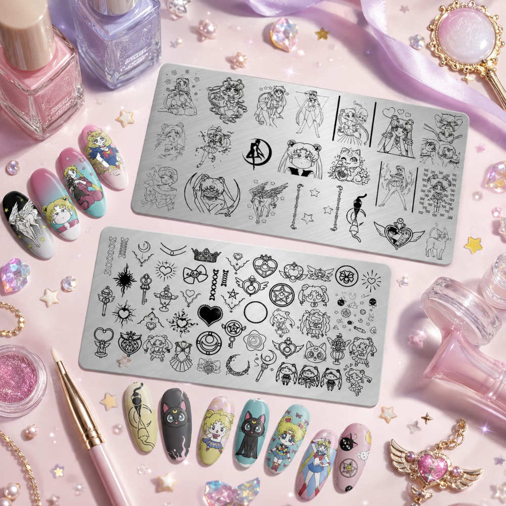 Sailor Moon Anime Nail Stampin - огляд і ціна Nail Stamping Plate