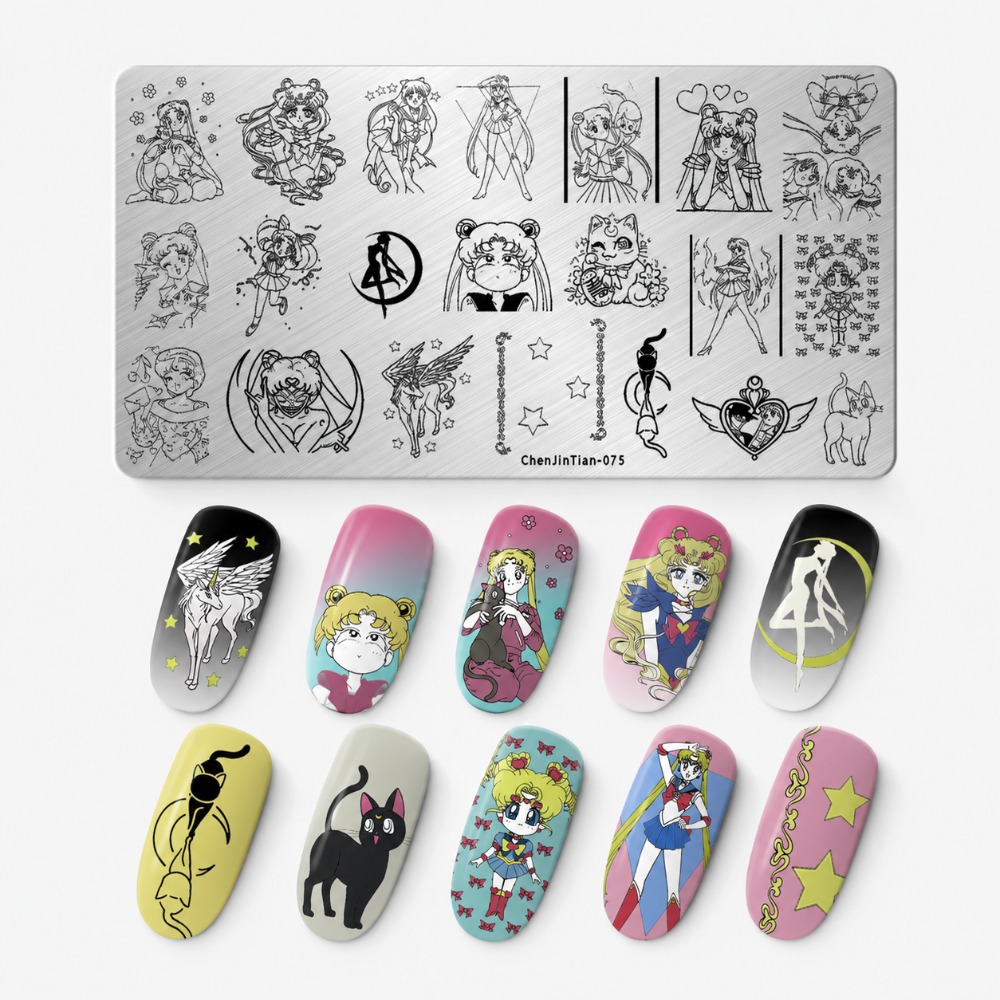 Sailor Moon Anime Nail Stampin - огляд і ціна Nail Stamping Plate