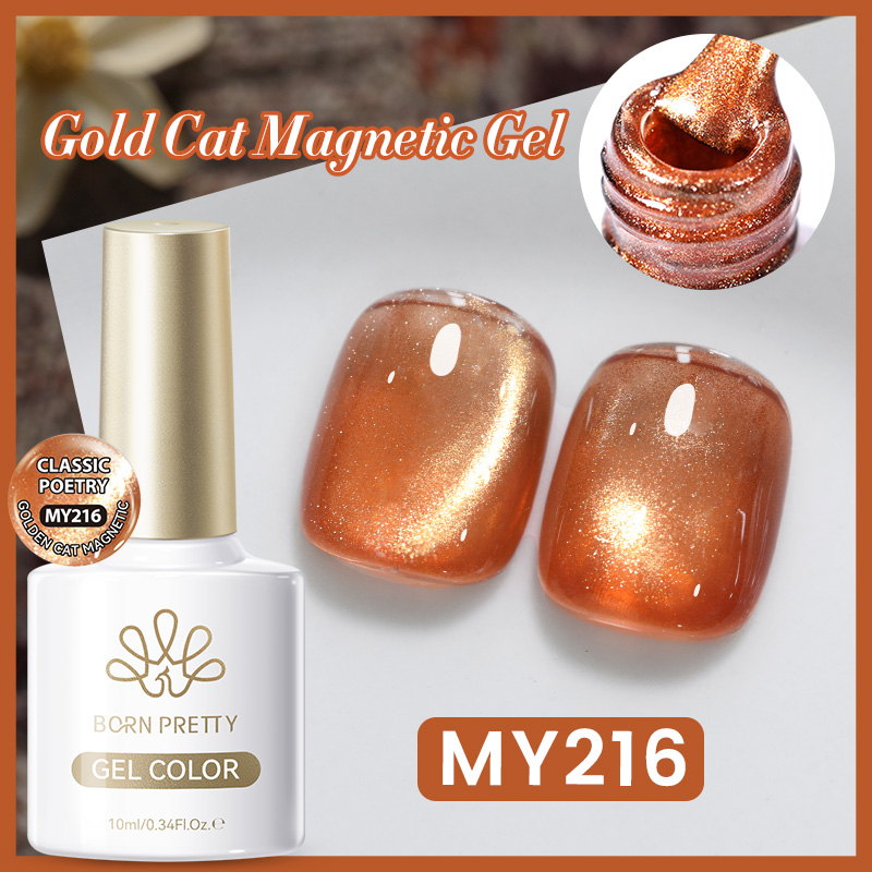 BORN PRETTY 10ml Pink Gold Cat - огляд і ціна Nail Art Xmas