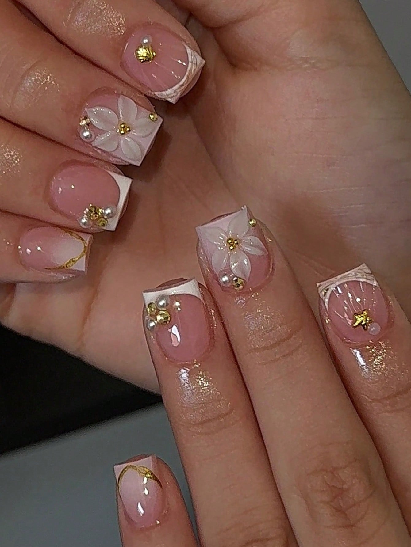 24pcs Short Square White Frenc - огляд і ціна Nail Art Jelly