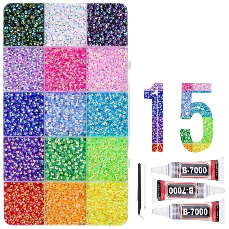 Jelly Rhinestone Resin Kit 15  - огляд і ціна Nail Art Jelly