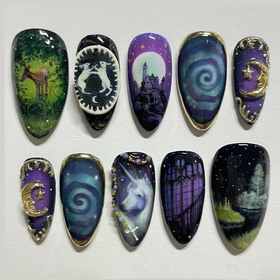 24pcs Vintage Country Style Fa - огляд і ціна Nail Art Y2K