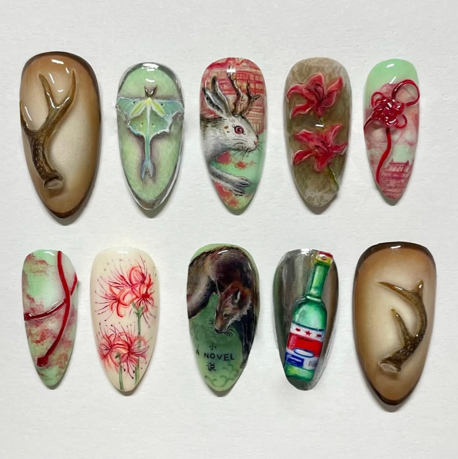 24pcs Vintage Country Style Fa - огляд і ціна Nail Art Y2K