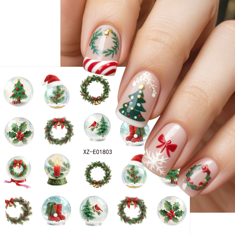 30pcs/set Christmas Nail Art S - огляд і ціна Nail Art Xmas