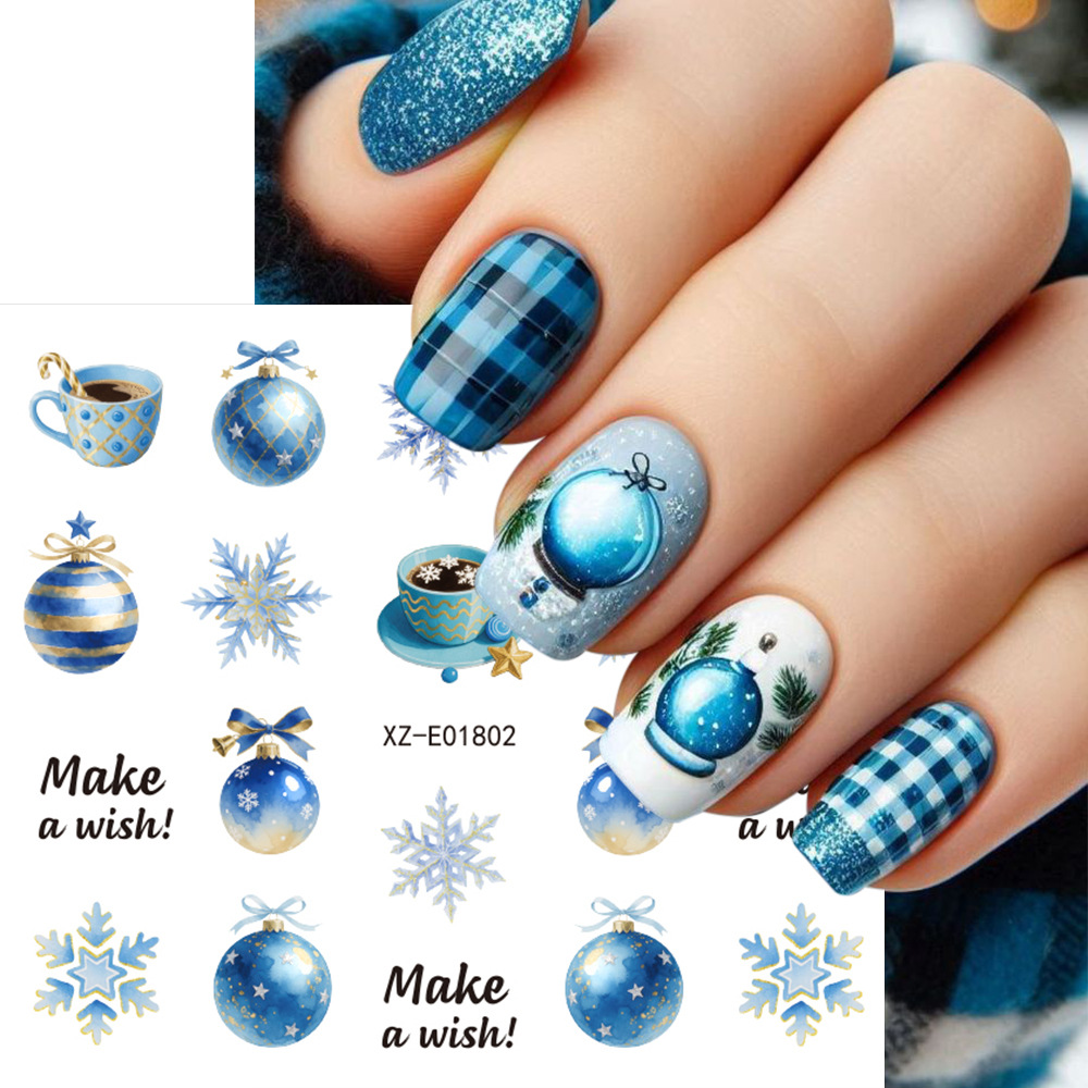 30pcs/set Christmas Nail Art S - огляд і ціна Nail Art Xmas