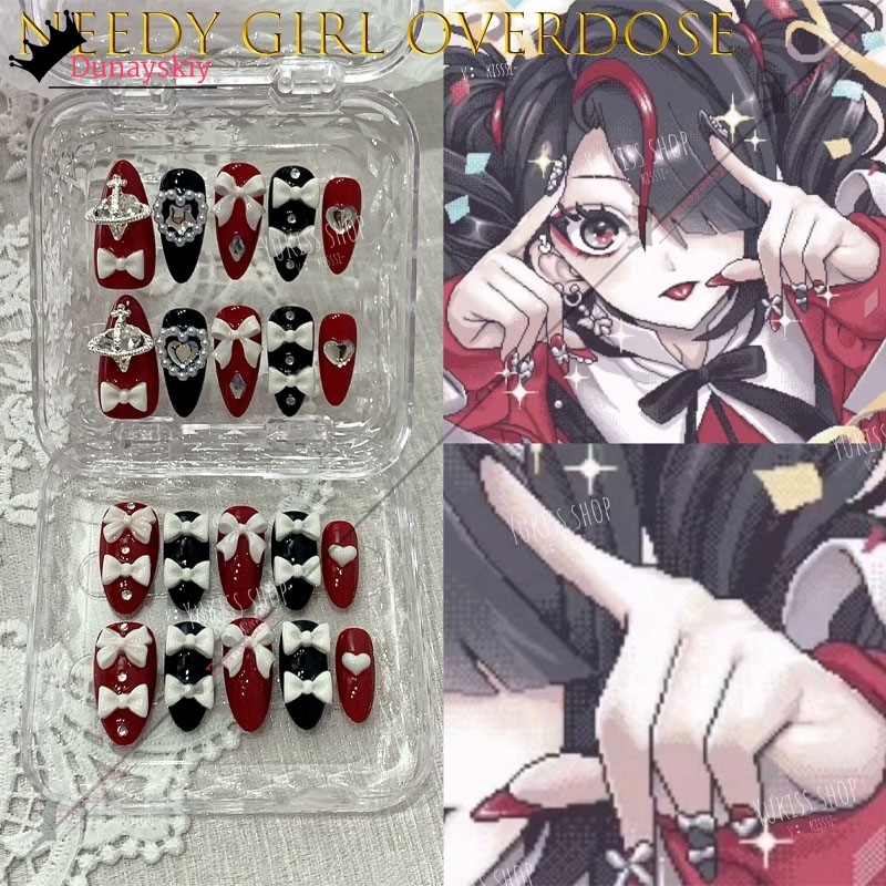 YiNuo*/Needy Girl Overdose Jir - огляд і ціна Nail Art Y2K