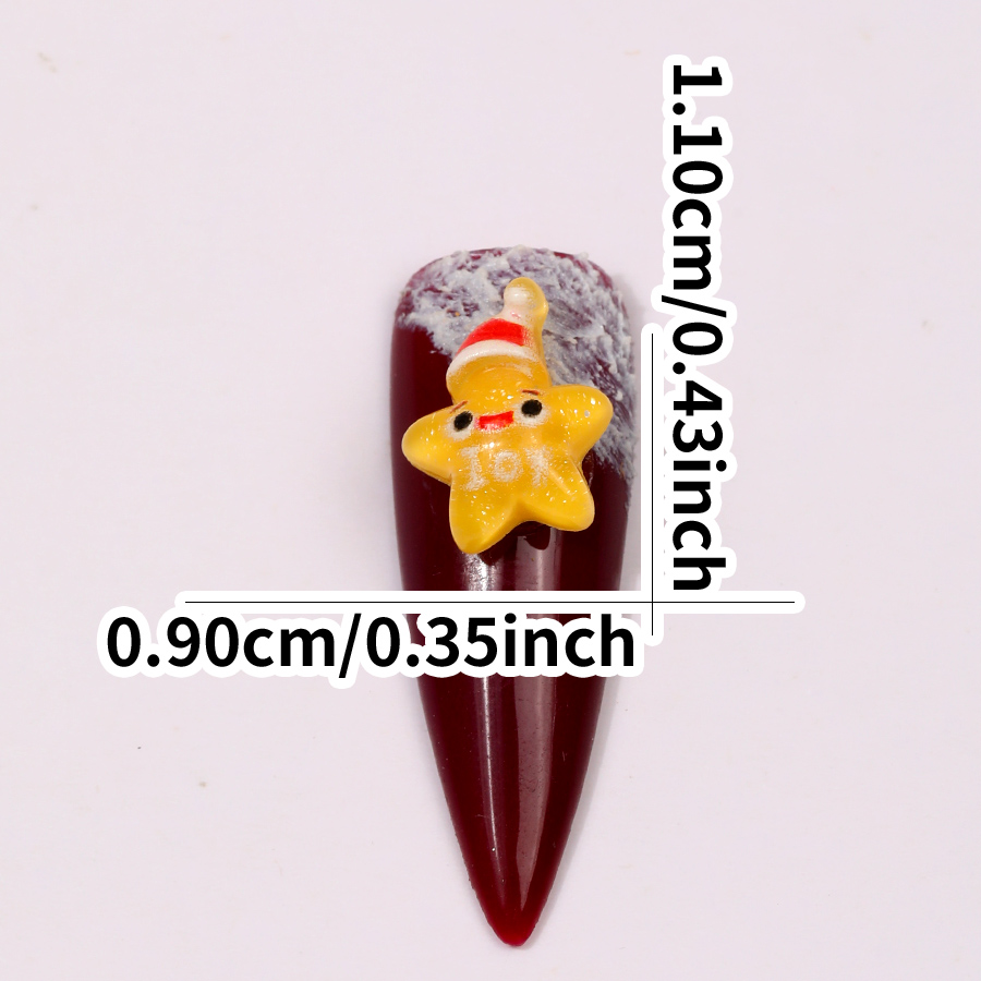 24Pcs Charmful Cartoon Christm - огляд і ціна Nail Art Xmas