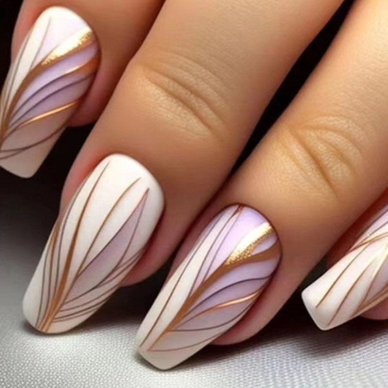 24Pcs Short Ballet False Nails - огляд і ціна Nail Art Jelly