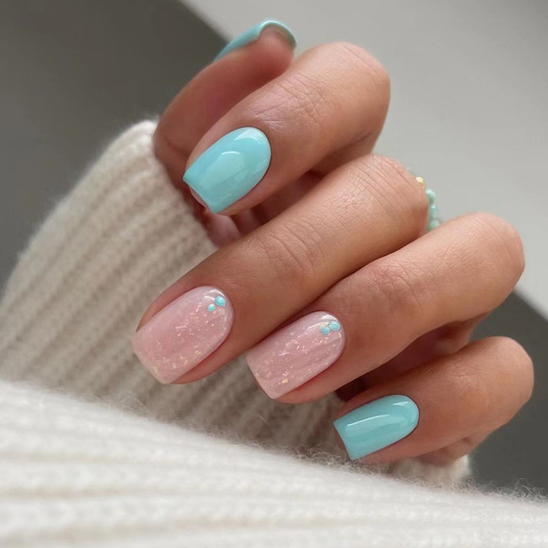 24Pcs Short Ballet False Nails - огляд і ціна Nail Art Jelly