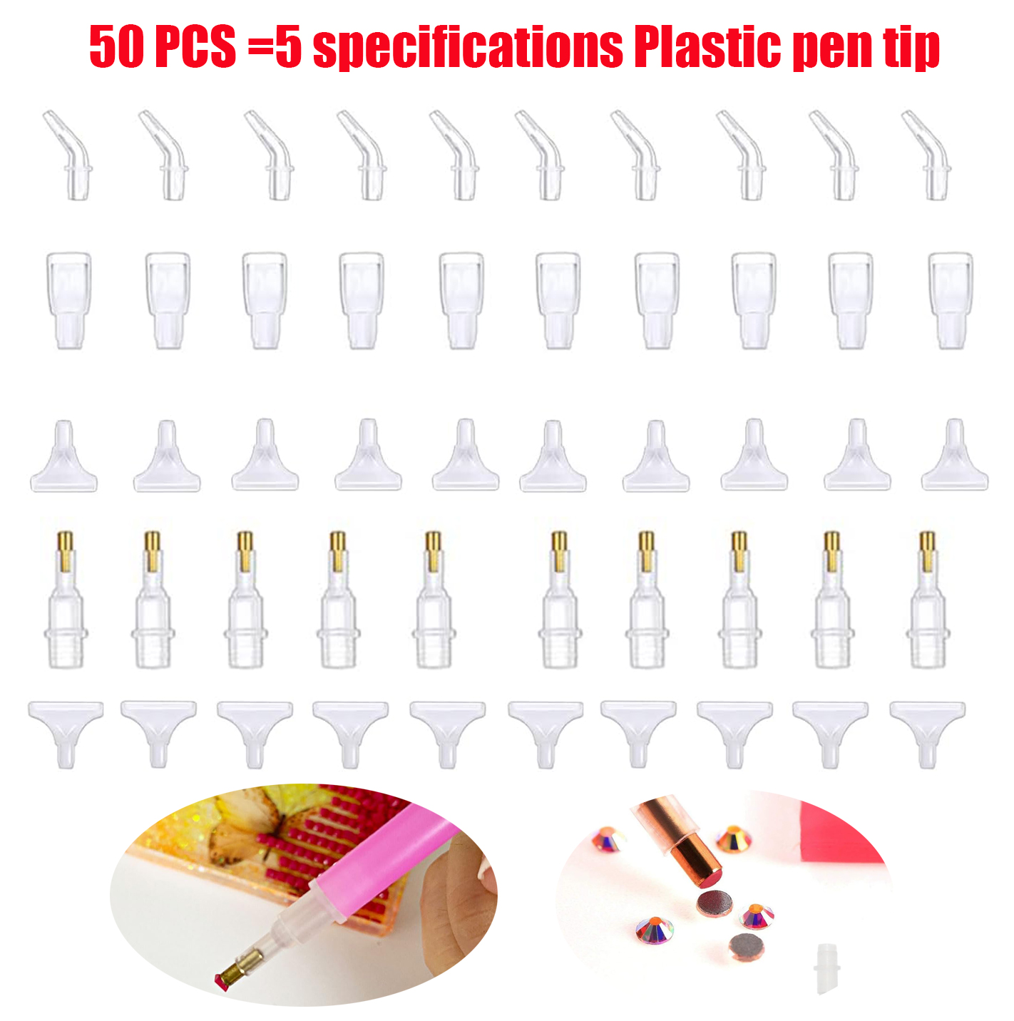 50 Pcs Diamond Painting Art Dr - огляд і ціна Nail Art Dotting Tool