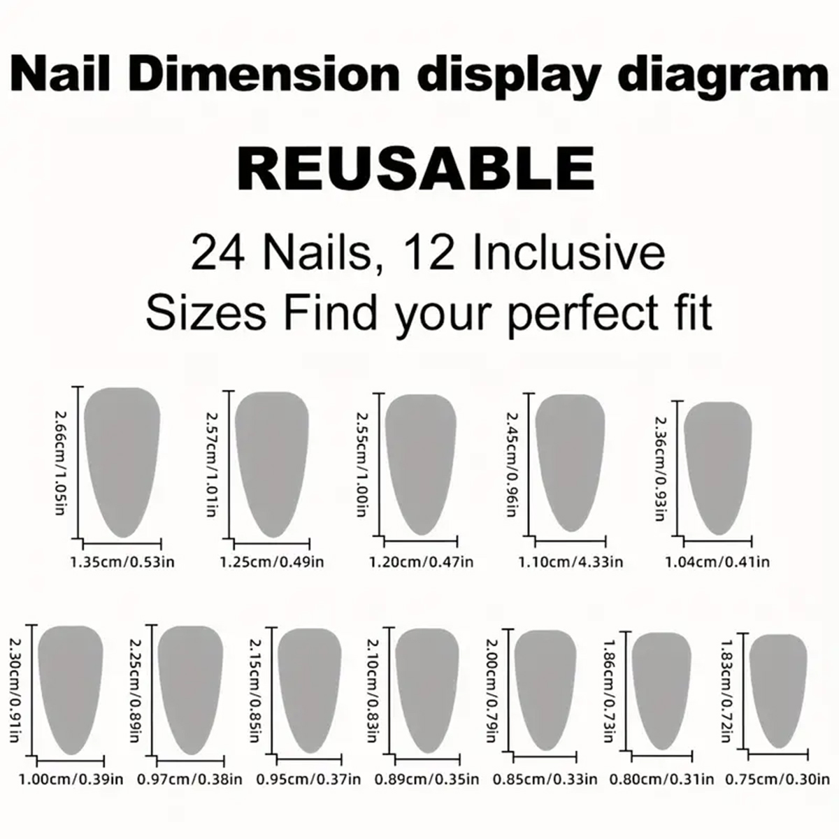 24pcs Almond Press On Nails,Nu - огляд і ціна Nail Art Jelly