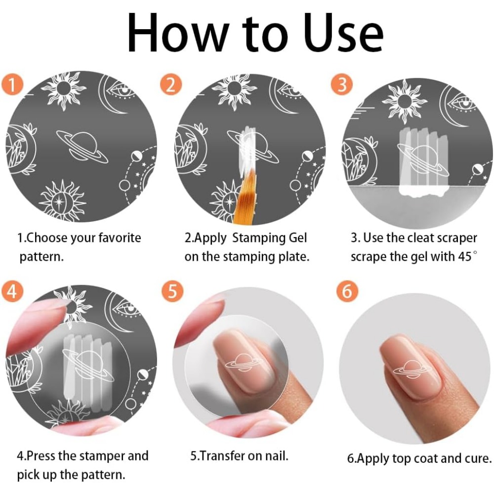 3pcs Texture Nail Stamping Pla - огляд і ціна Nail Stamping Plate