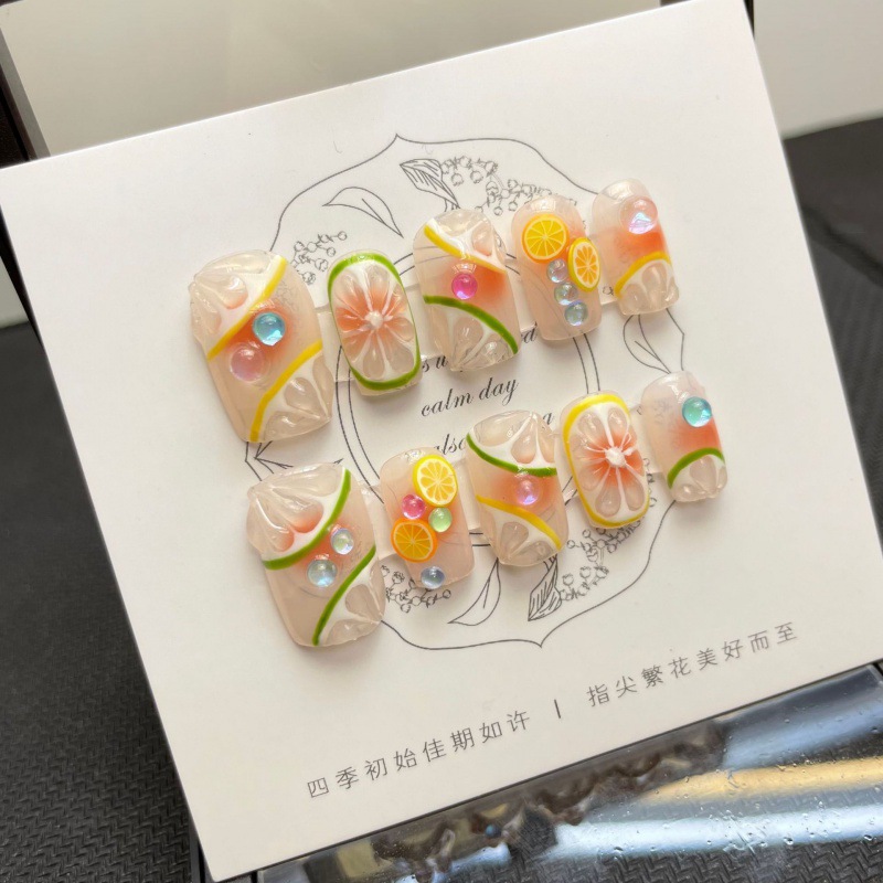 10 Pcs Luxury Handmade Press o - огляд і ціна Nail Adhesive Tab