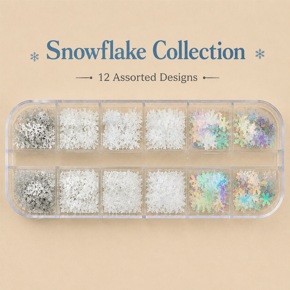 12Grids Xmas Snowflake Nail Ar - огляд і ціна Nail Art Xmas