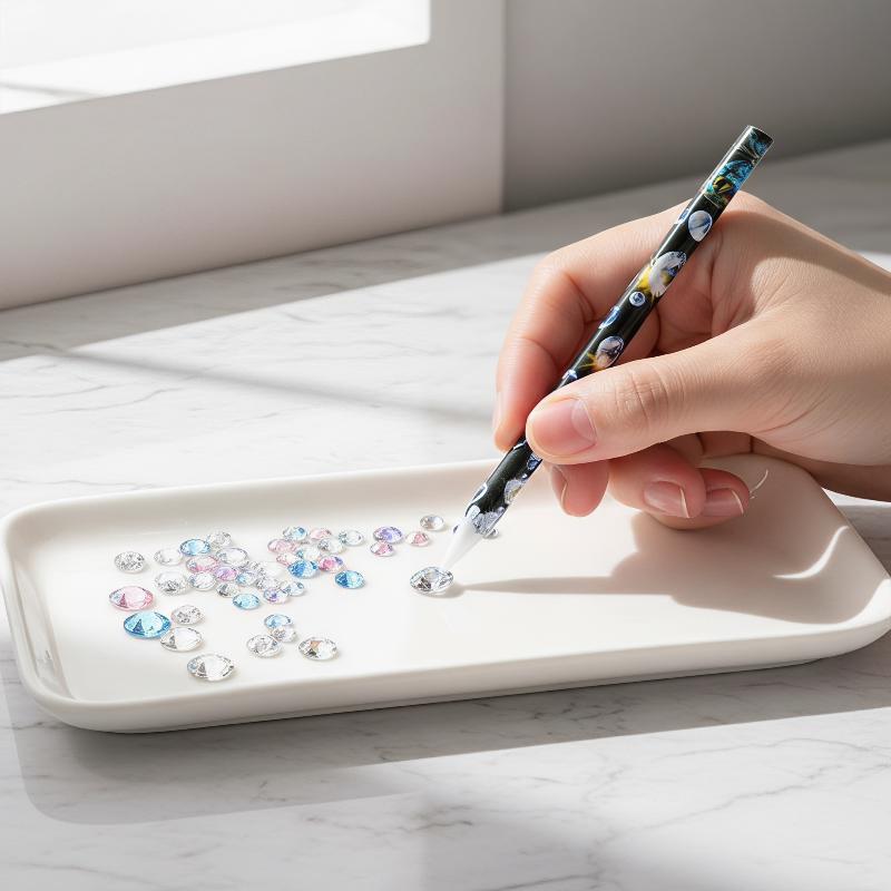 1Pcs Nail Art Wax Pencil Rhine - огляд і ціна Nail Art Dotting Tool