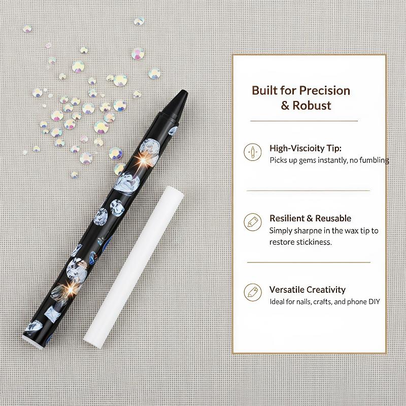 1Pcs Nail Art Wax Pencil Rhine - огляд і ціна Nail Art Dotting Tool