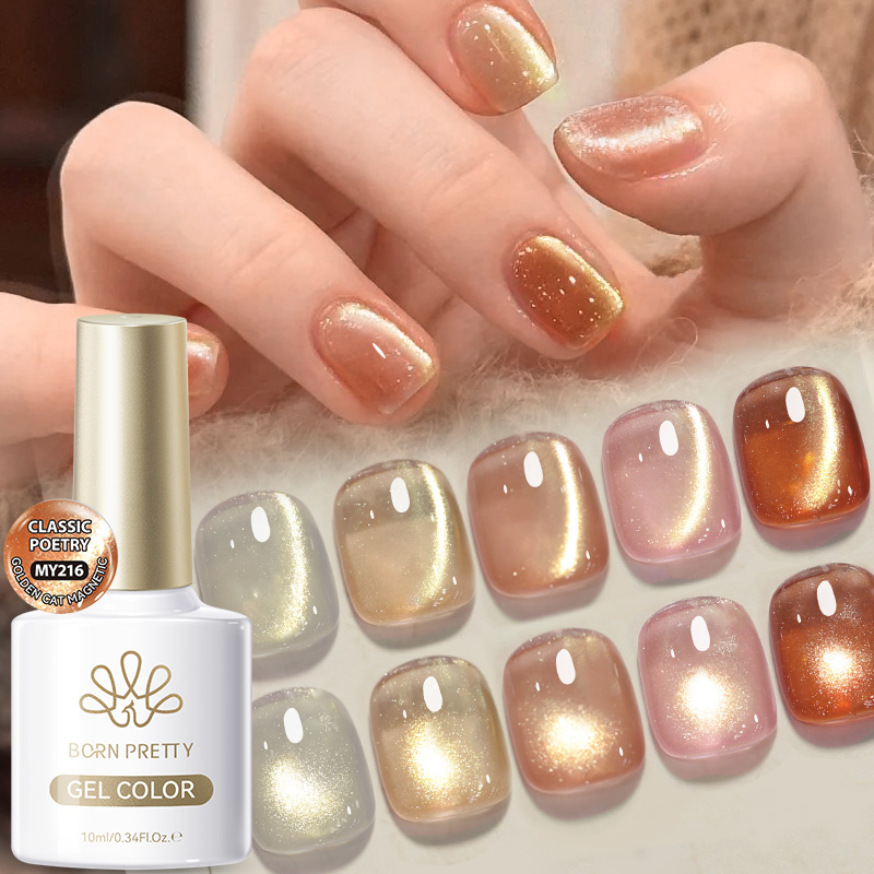 BORN PRETTY 10ml Pink Gold Cat - огляд і ціна Nail Art Xmas