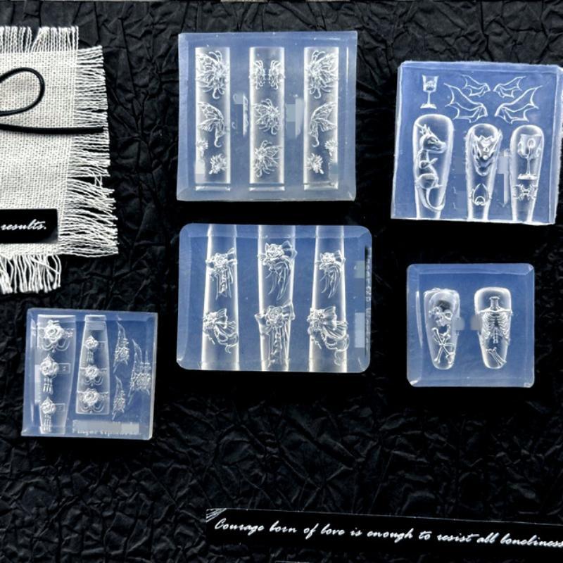 New3D Silicone Nail Mold Rose  - огляд і ціна Nail Stamping Plate