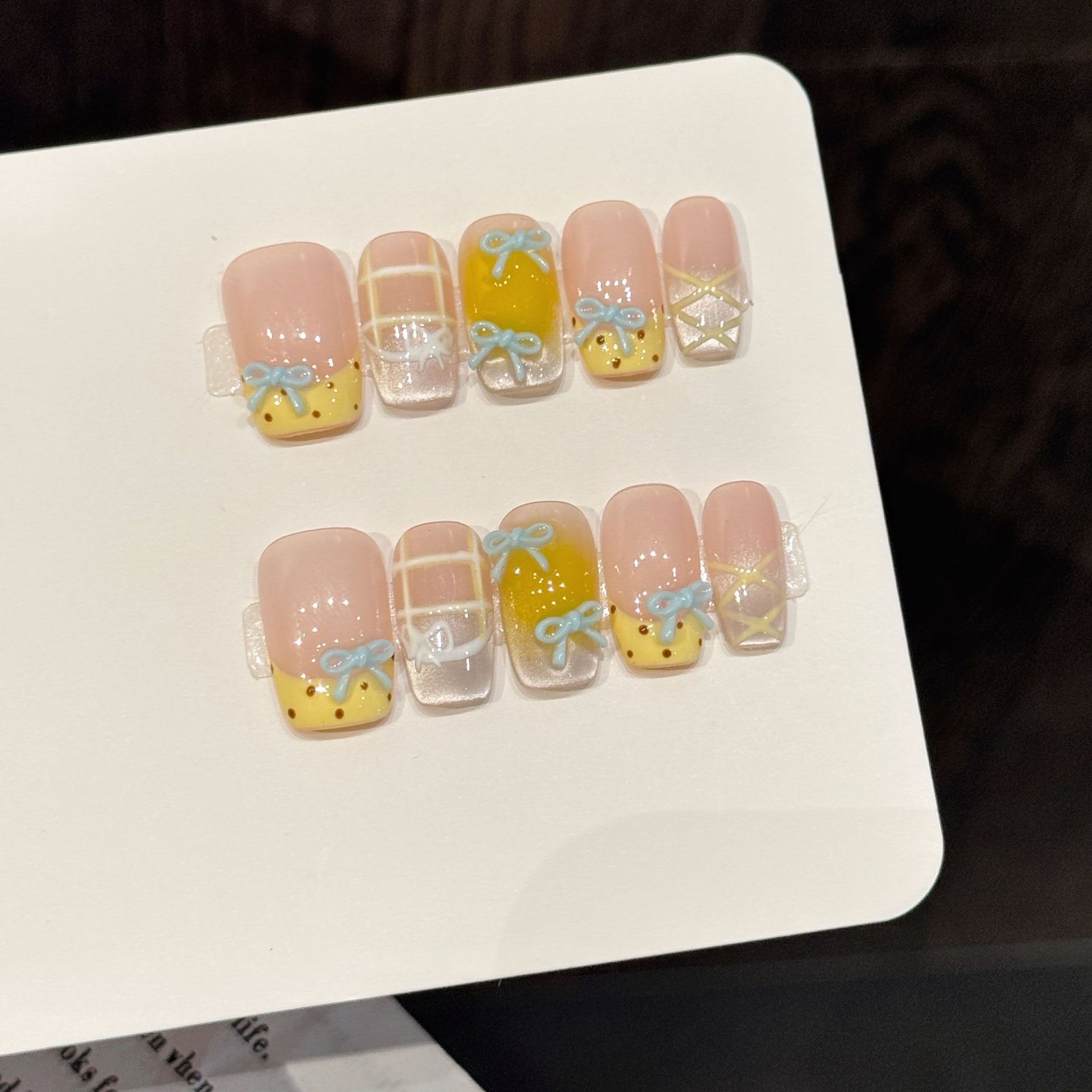10pcs Handmade Kawaii Cute Gra - огляд і ціна Nail Art Y2K