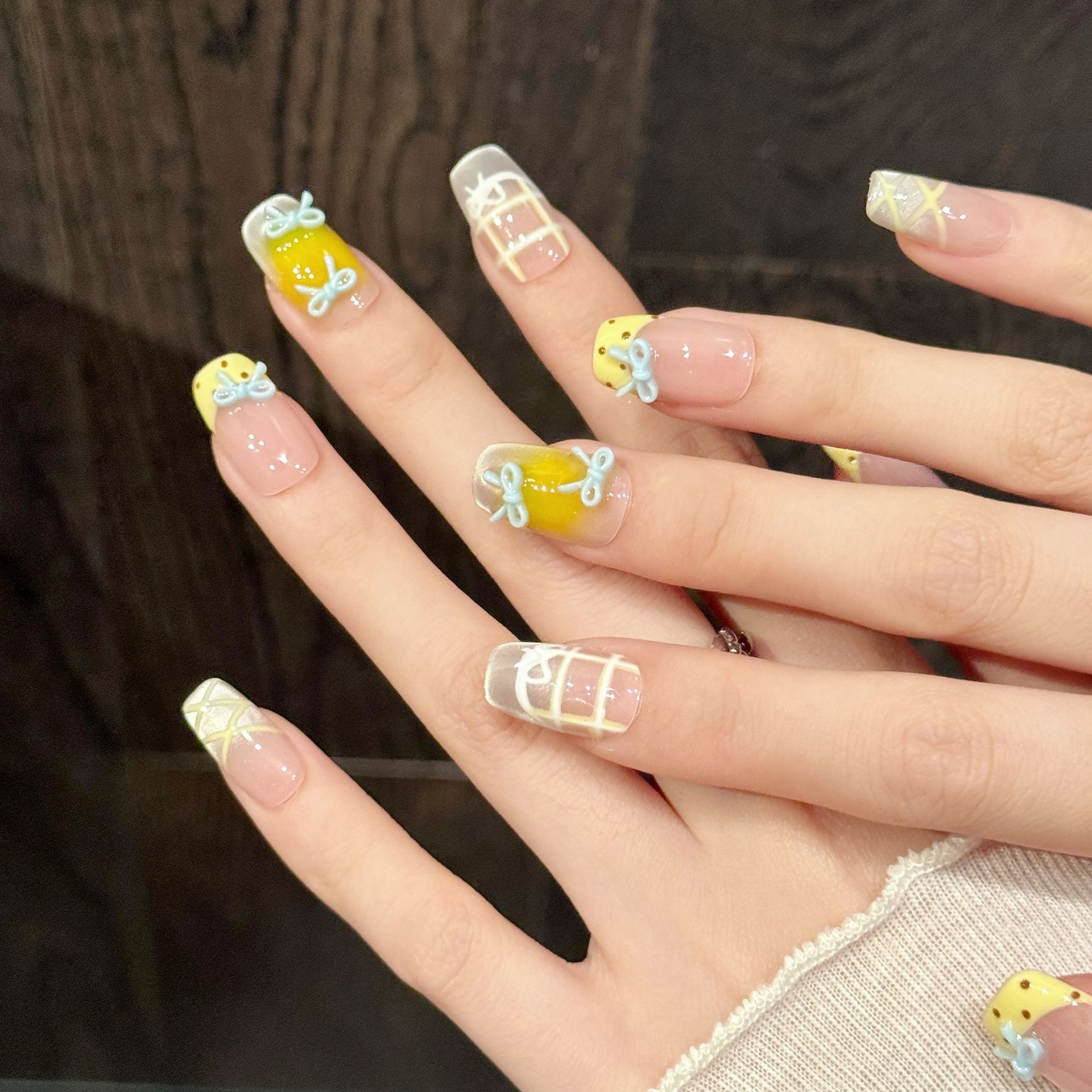 10pcs Handmade Kawaii Cute Gra - огляд і ціна Nail Art Y2K