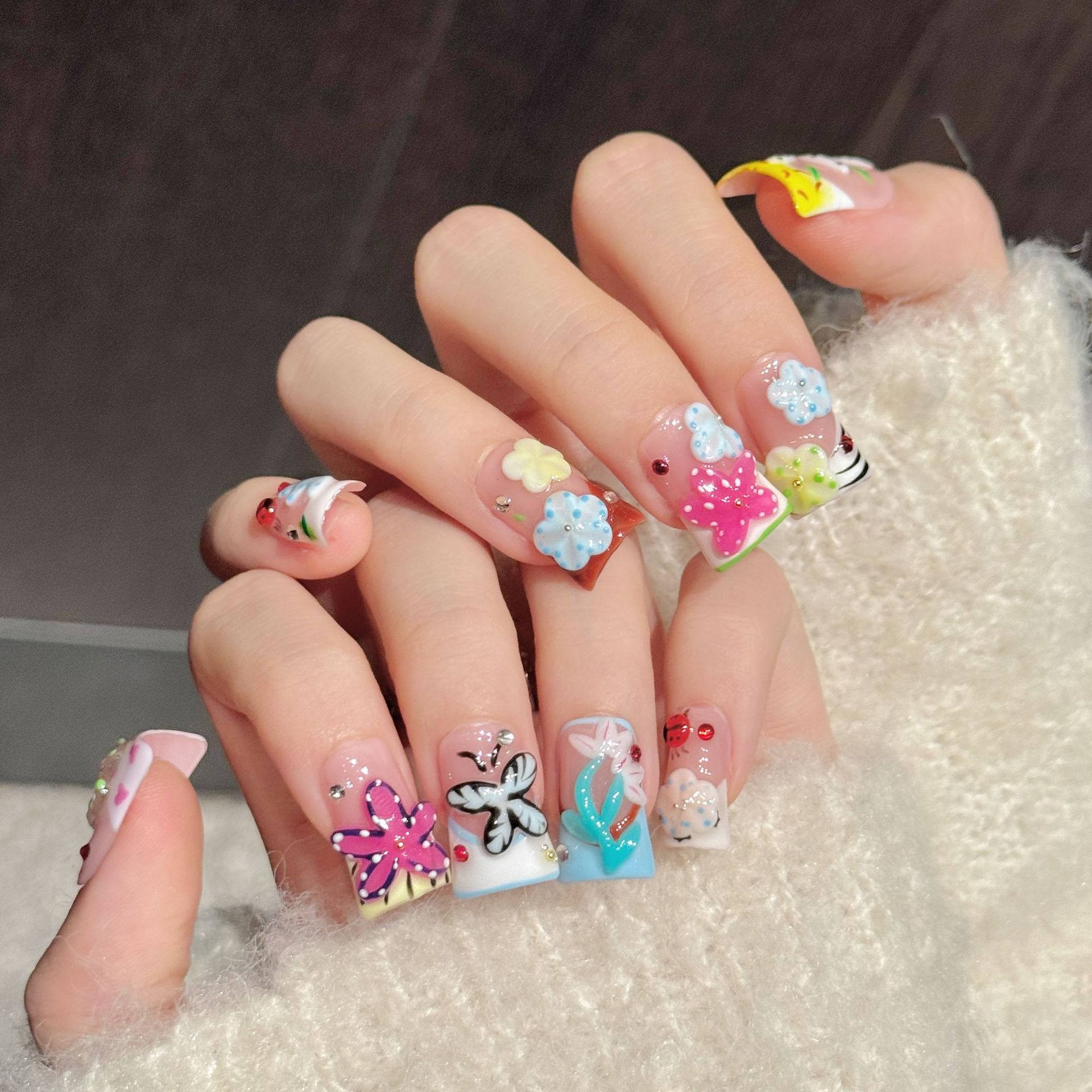 10PCS Duck Handmade Press On N - огляд і ціна Nail Art Design