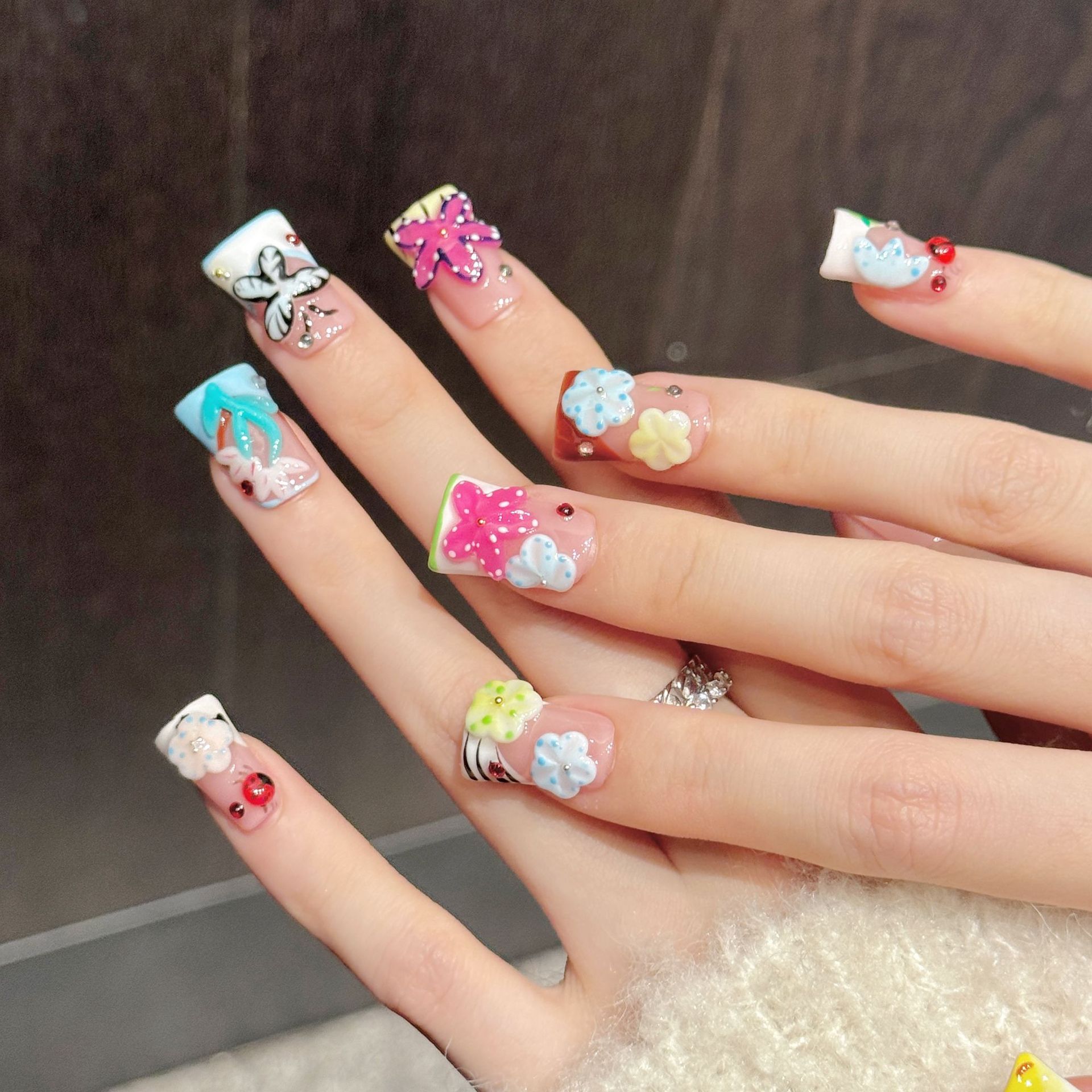 10PCS Duck Handmade Press On N - огляд і ціна Nail Art Design