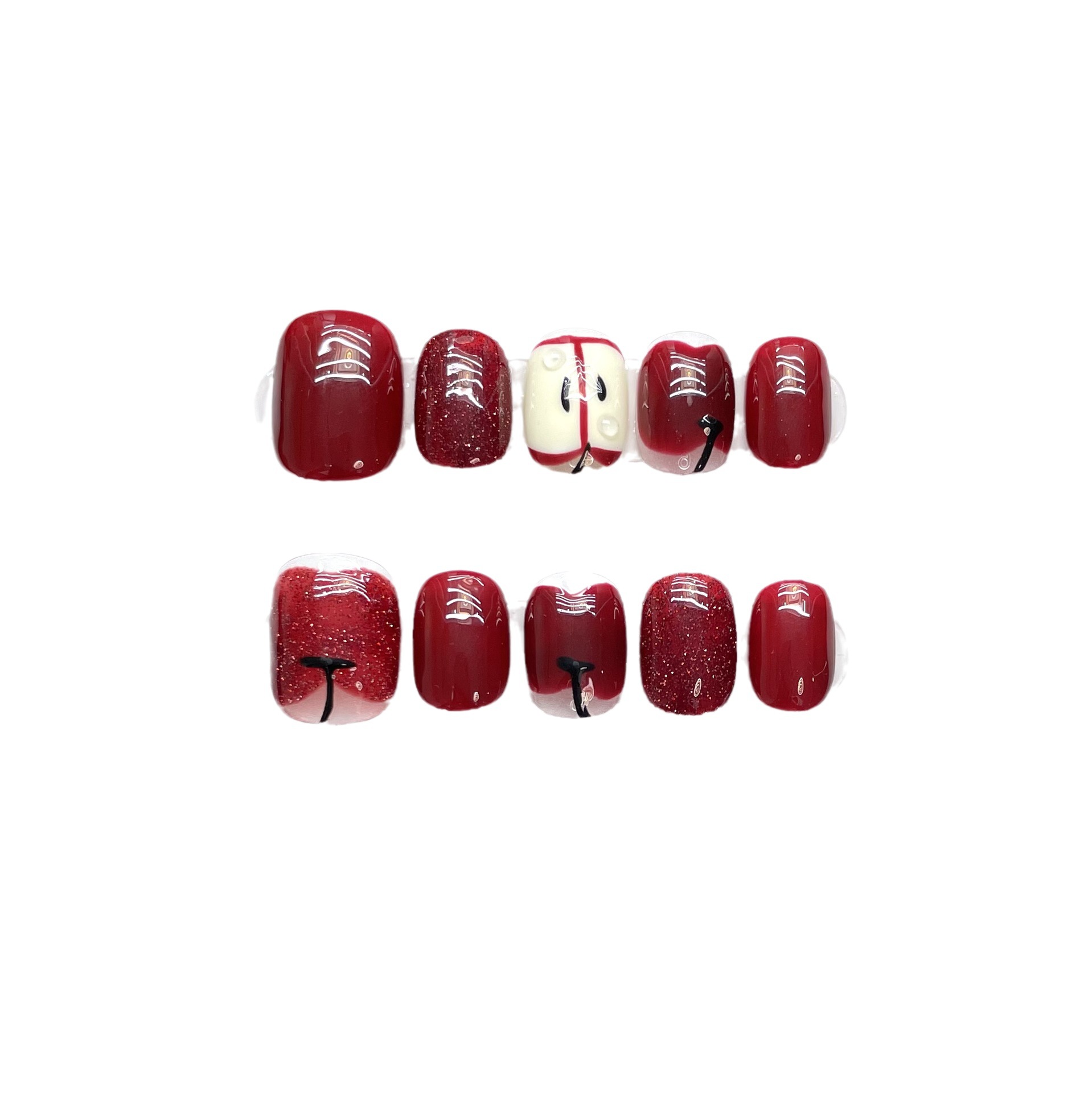 10 pcs Luxury Handmade Press o - огляд і ціна Nail Adhesive Tab