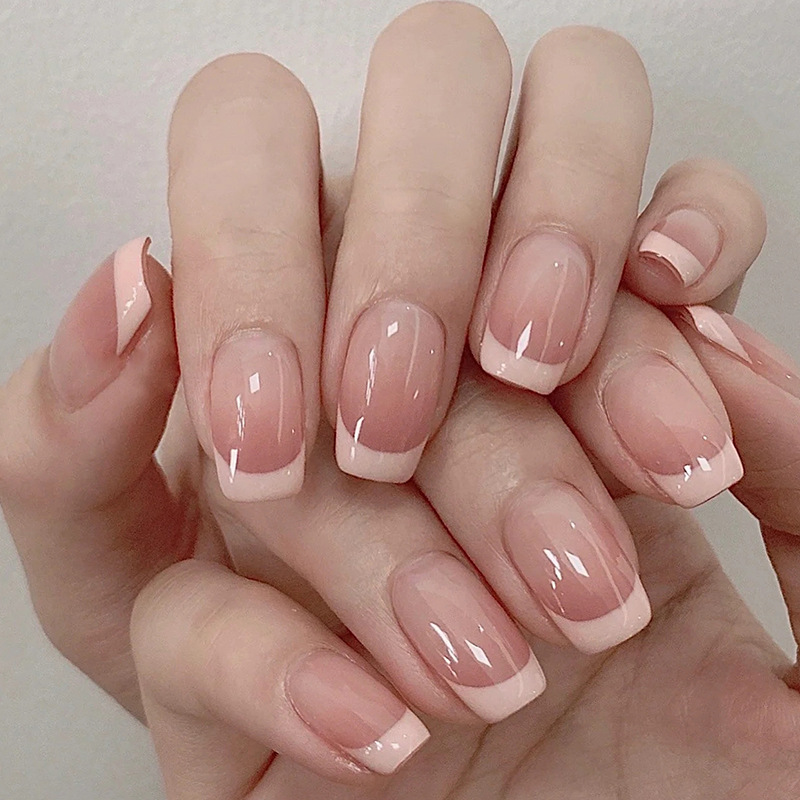 24pcs White French Square Red  - огляд і ціна Nail Art Red Cherry