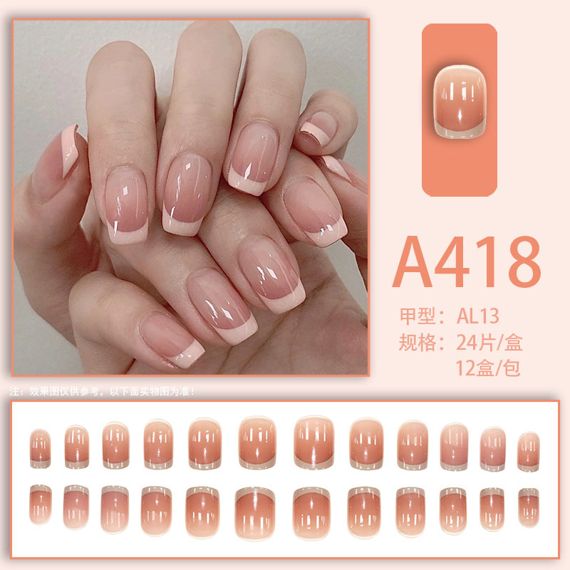 24pcs White French Square Red  - огляд і ціна Nail Art Red Cherry