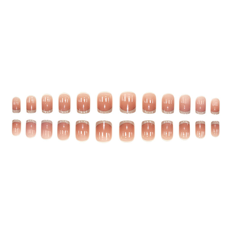 24pcs White French Square Red  - огляд і ціна Nail Art Red Cherry