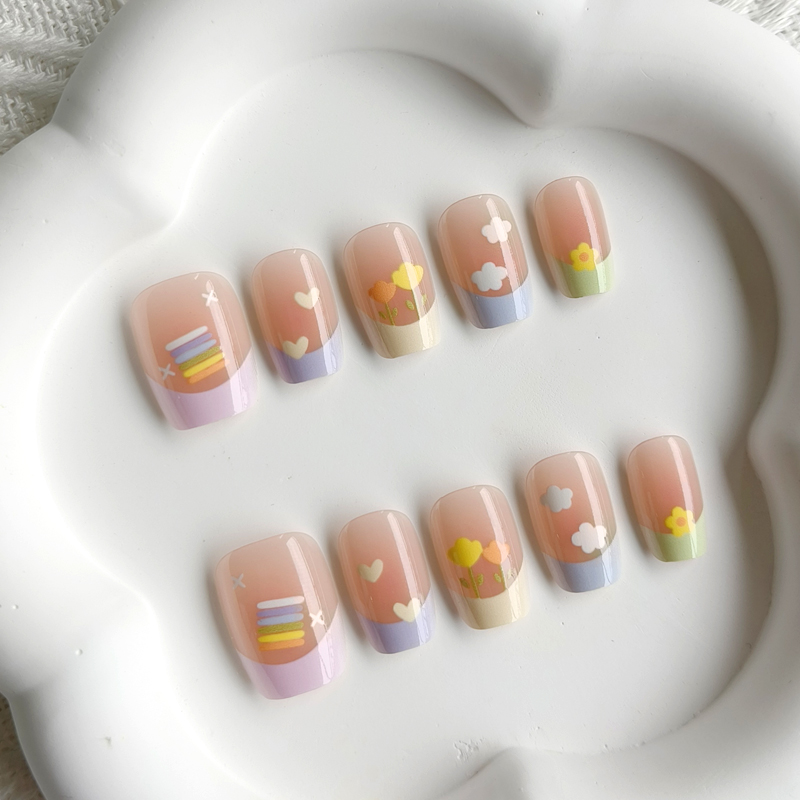 10Pcs Women Spring Fresh and D - огляд і ціна Nail Art Y2K