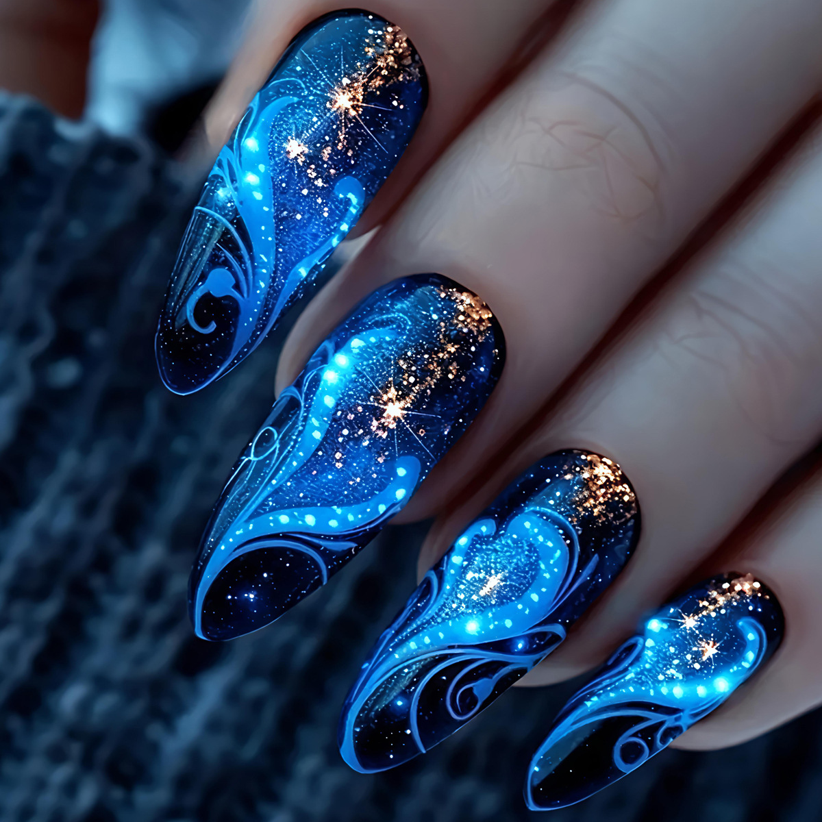 24pcs/set Short Medium Long Fa - огляд і ціна Nail Art Y2K