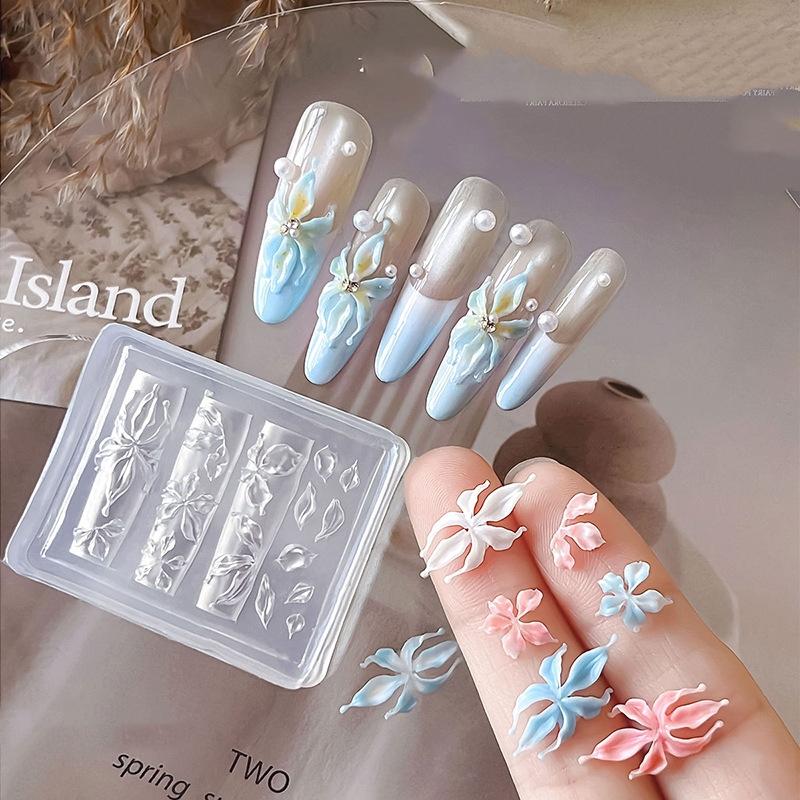 New Flower Nail Art Mold 3D Si - огляд і ціна Nail Stamping Plate