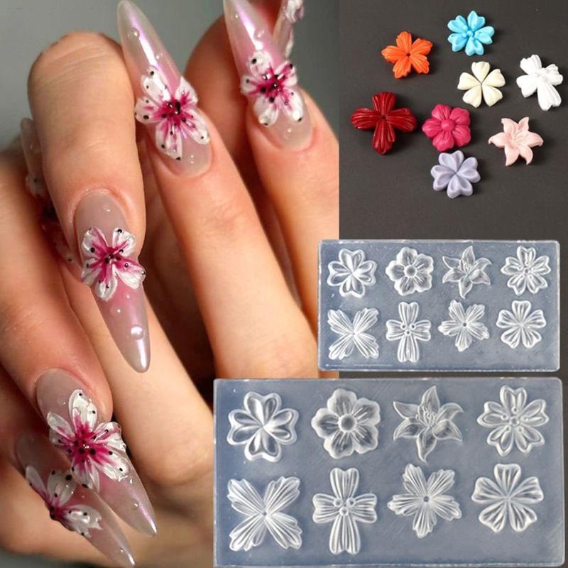 New Flower Nail Art Mold 3D Si - огляд і ціна Nail Stamping Plate