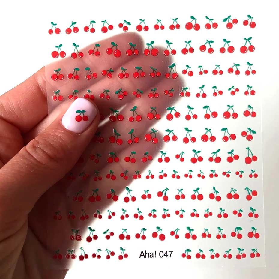 1sheet 3D Sweet Cherry Fruit N - огляд і ціна Nail Art Red Cherry