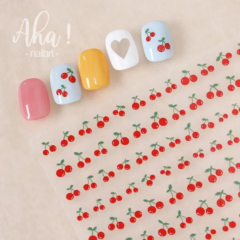 1sheet 3D Sweet Cherry Fruit N - огляд і ціна Nail Art Red Cherry