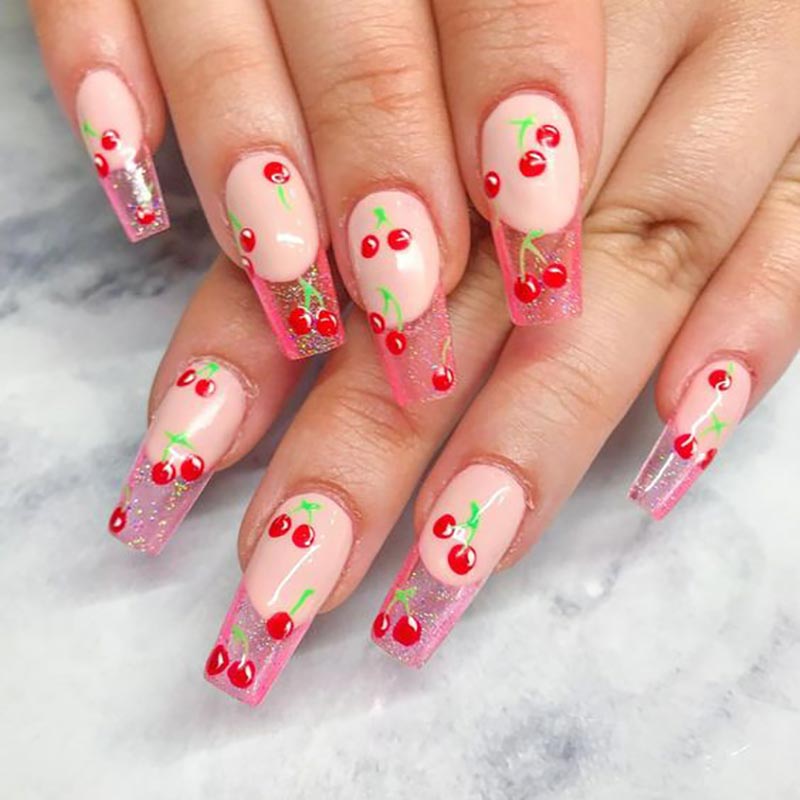 1sheet 3D Sweet Cherry Fruit N - огляд і ціна Nail Art Red Cherry