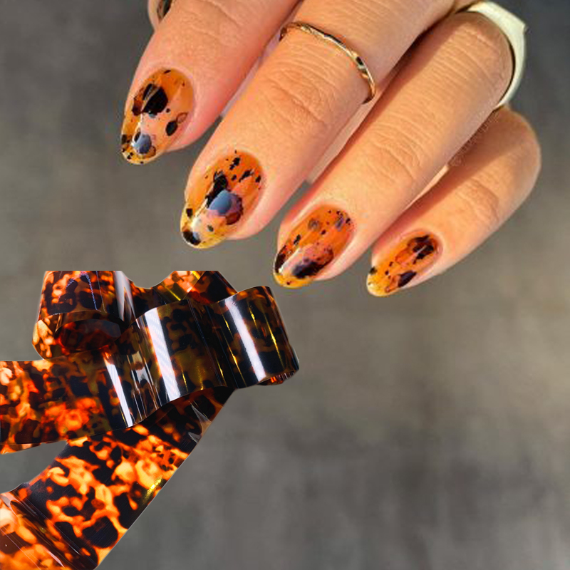 1roll 100CM*4CM Tortoise Shell - огляд і ціна Nail Art Zebra