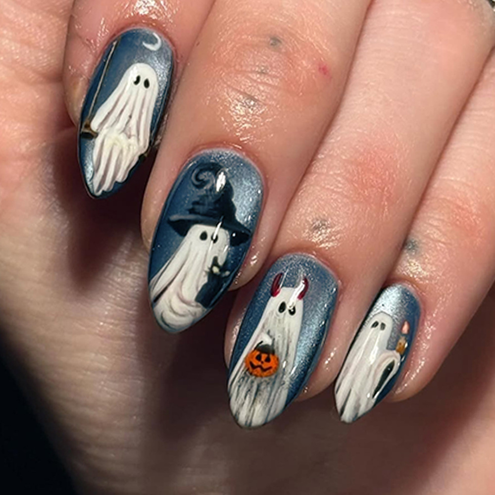 24pcs Halloween Nail Art Ghost - огляд і ціна Nail Art Jelly