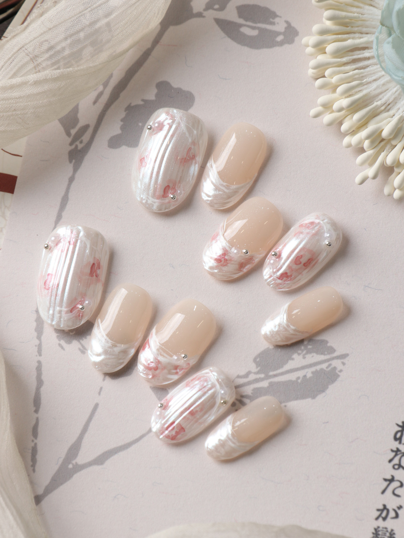 10Pcs Press on Nails Short Whi - огляд і ціна Nail Adhesive Tab