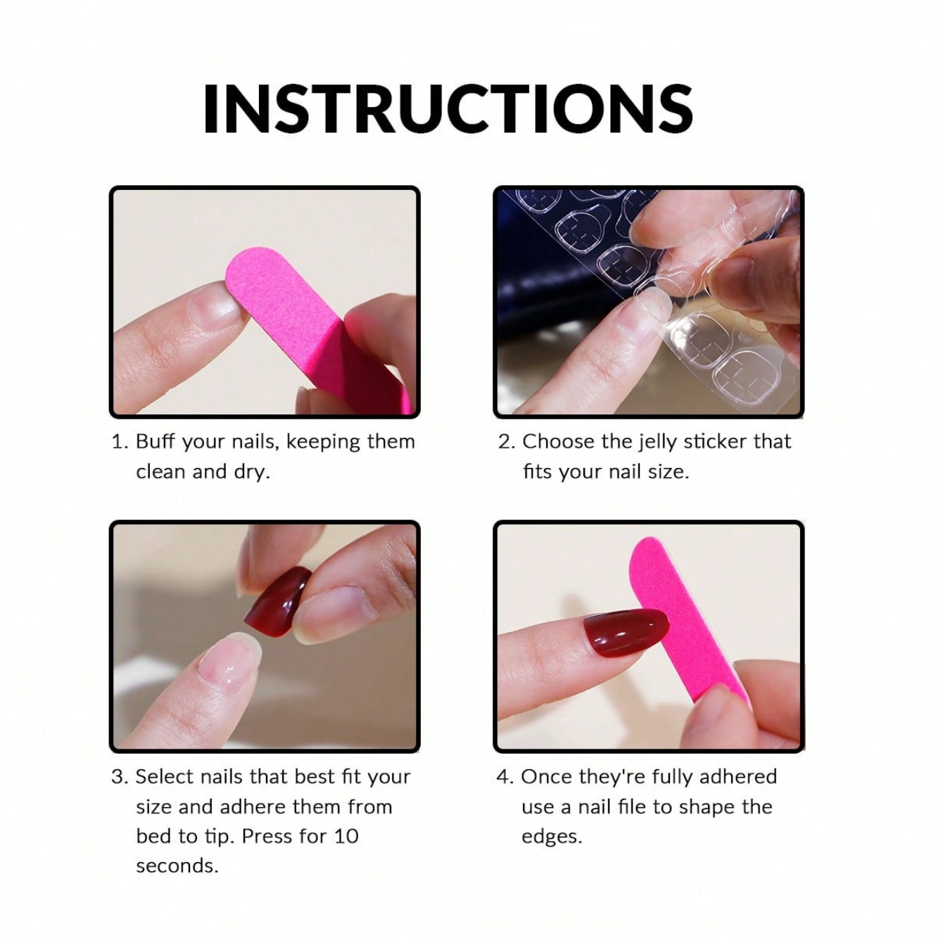 Medium Almond 10Pcs Press On N - огляд і ціна Nail Art Y2K