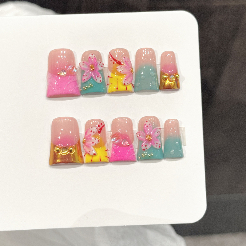 10pcs Ocean Style Fake Nails D - огляд і ціна Nail Art Design