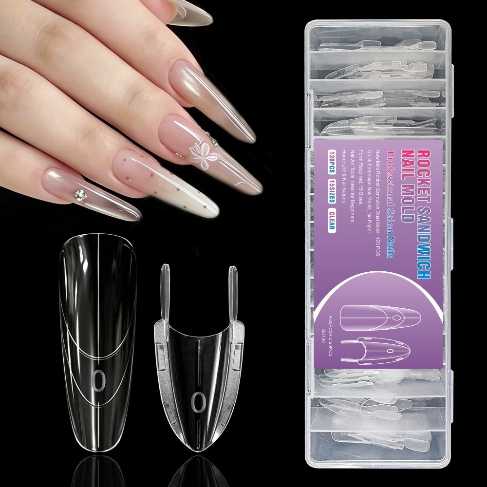 120pcs Rocket Shape Sandwich D - огляд і ціна Nail Art Y2K