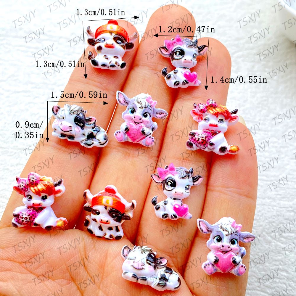50Pcs Cute Mini  Cartoon color - огляд і ціна Nail Art Xmas