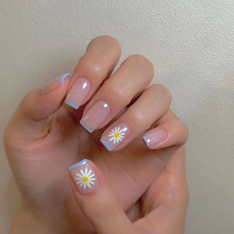 24ps/set Short Fake Nails for  - огляд і ціна Nail Art Y2K